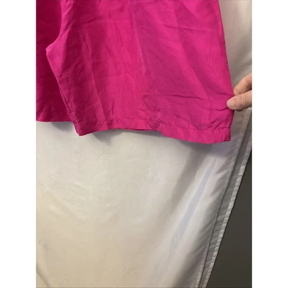 Women's 100%‎ Silk Shorts lot Of 3 J Jarold? Wide Leg Black, Pink, Teal,  M - Picture 4 of 12